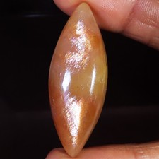 Natürlich Goldener Sonnenstein Marquise Cabochon Edelstein Schmuck 38.50 Karat