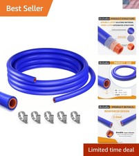 58x5ftid16mm Silicone Heater Hose Blue And Red Coolant Radiator Vacuum Lin...