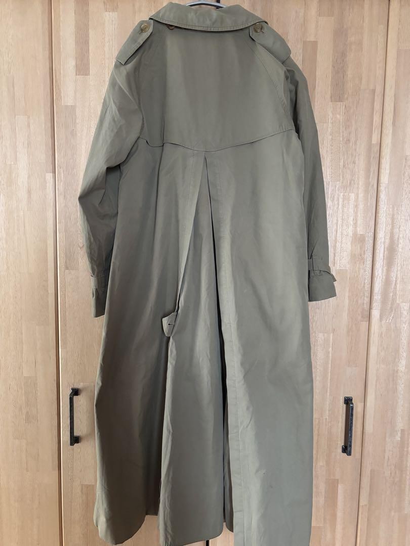 Burberry Vintage Trench Coat Cotton With Check Pattern Size L For Women thumbnail 22