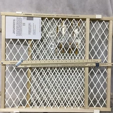 Toddleroo by North States - Diamond Mesh Wooden Baby Gate: Opening Is 26” To 42”