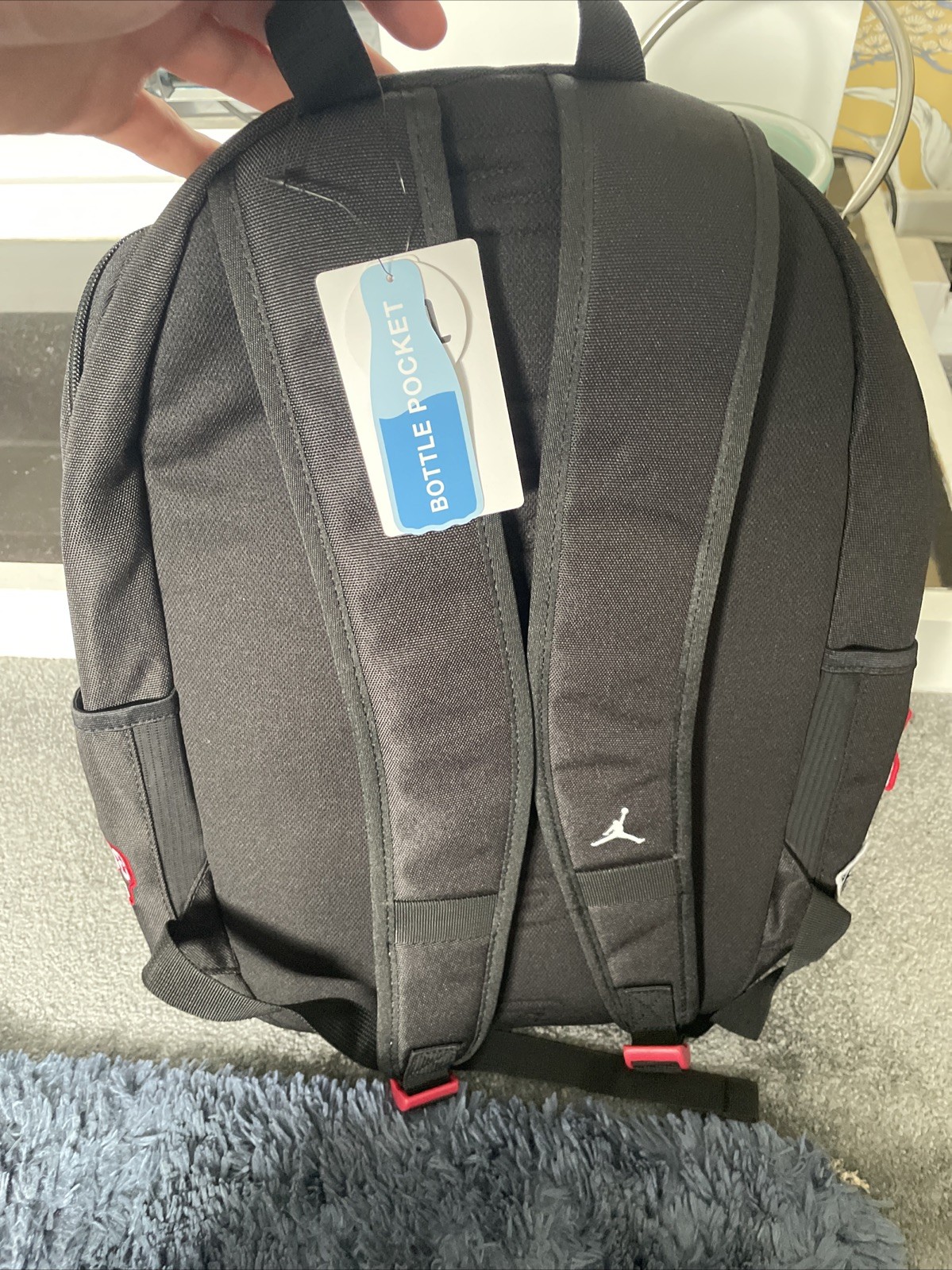 nike air jordan patch bottle pocket back pack BRAND NEW RRP £70.00 image 5