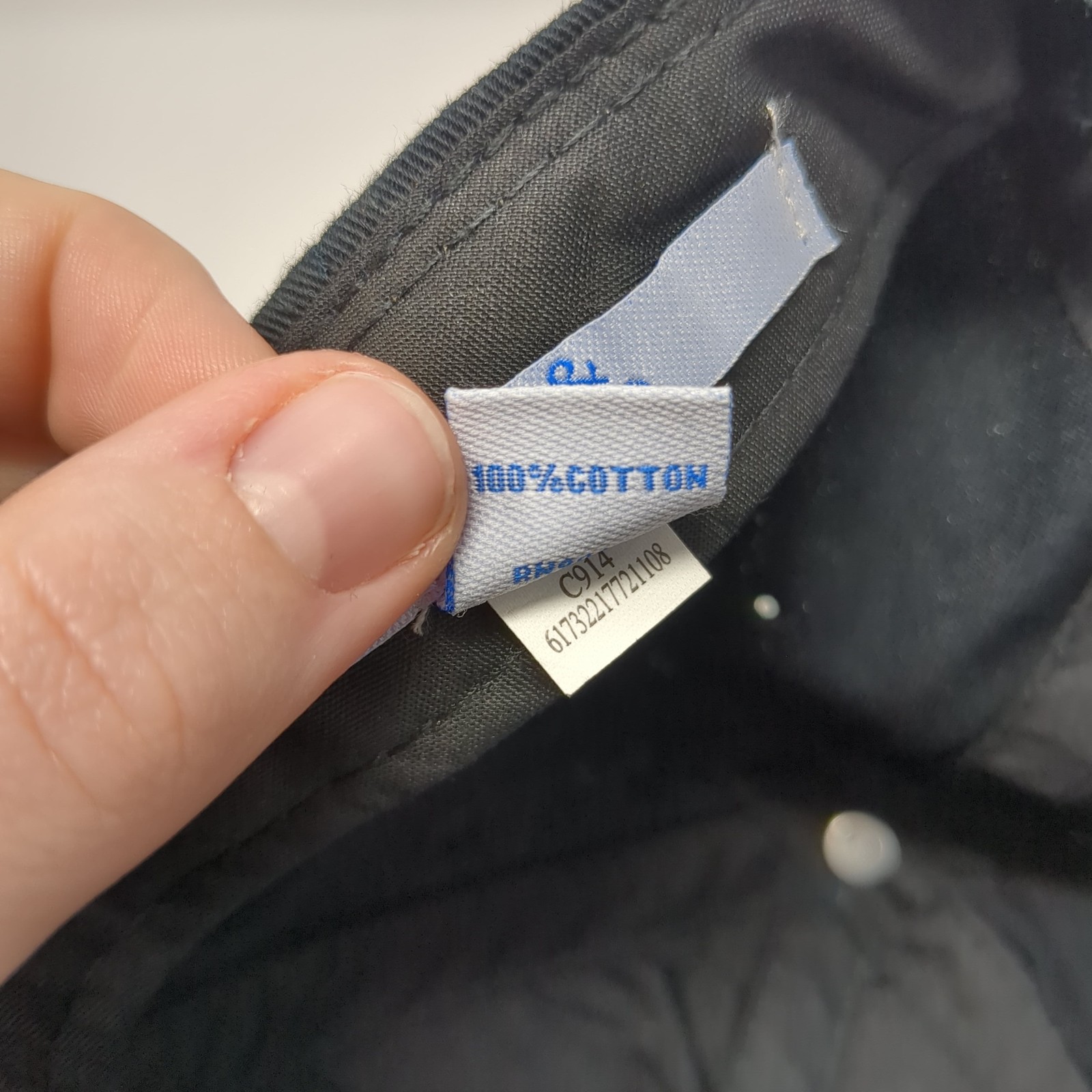 Boise Strapback Hat Solid Black One Size Embroide… - image 10