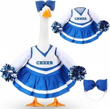 2 Pcs Cheerleader Porch Goose Outfit Clothes Cheerleading for 23" Goose Costume