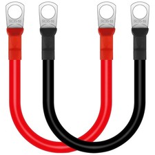 2PCS 30cm 12V Battery Cable Connection Line Copper Cable Battery Inverter Cables