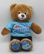 Build A Bear Happy Birthday Plush Stuffed Animal Teddy Bear BAB Working Soundbox