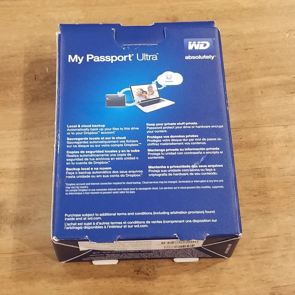 My Passport Ultra 1 TB External USB Storage Hard Drive Backup WD Western Digital - Image 3 of 4