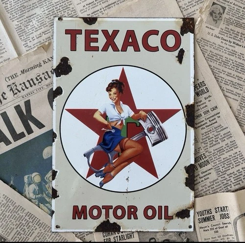 5 PIECES VINTAGE PORCELAIN ENAMEL SIGN CUSTOM