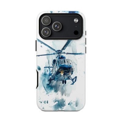 Helicopter Watercolor Abstract | Phone Ink Case for iPhone/Galaxy/Pixel