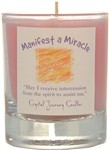 Crystal Journey Manifest a Miracle Soy Votive Candle Herbal Scented 18-20 Hr