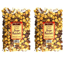 2 X Trader Joe's Dry Roasted Unsalted Oregon Hazelnuts 16 oz each