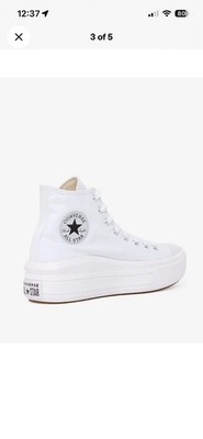 Converse Women's Chuck Taylor All Star Move  Hi Size 9.5 White Ivory 568498C