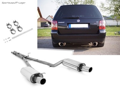 Fox Duplex Racing-Komplettanlage ab Kat. VW Passat 3B 3BG 4-Motion 1x100mm