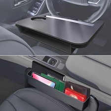 Steering Wheel Tray - 2 in 1 Car Seat Gap Filler Organizer, Multipurpose Tabl...