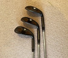 TaylorMade RAC 3-Wedge Set 52° 56° 60° Stiff Steel Shafts Black
