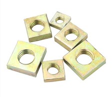 M3-M6 Galvanized Steel Colour-Zinc Square Thin Nuts