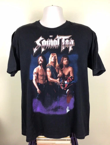 Spinal Tap Concert T-Shirt Black XL 90s Heavy Metal 1990s vintage concert t-shirt, vintage, size XL, single stitch, B+ condition