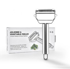 Stainless Steel Dual Blade Peeler Julienne Sl...