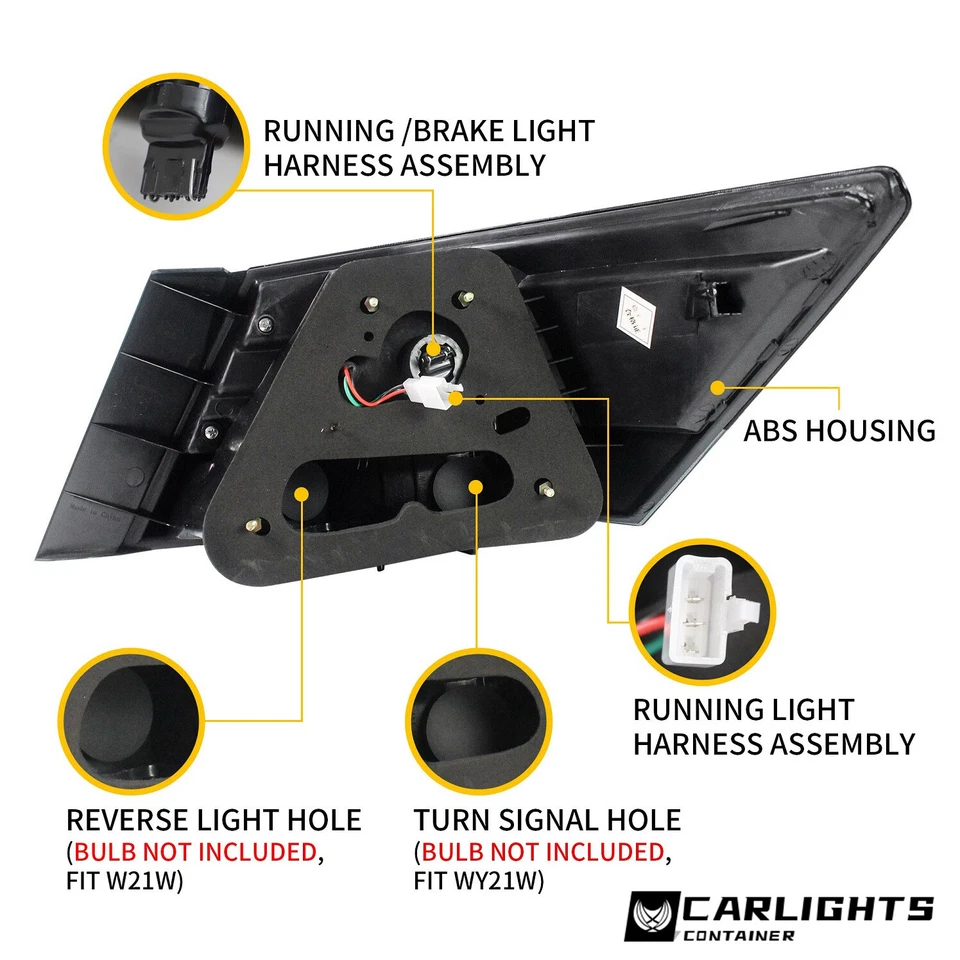 Luces traseras ahumadas personalizadas con luz de circulación LED para Honda Accord Sedán 08-13 Foto 4 de 4