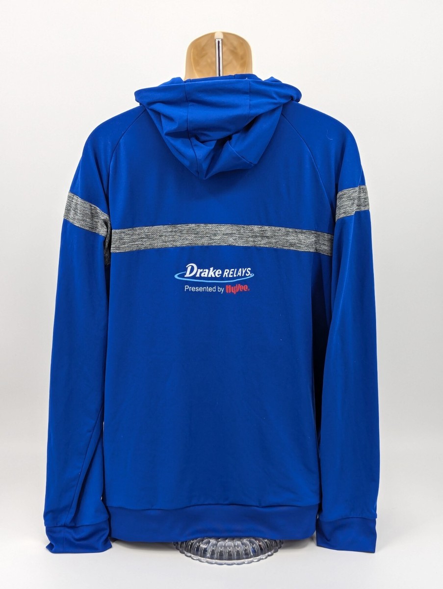 Asics Running Men's Blue Motion Dry Pullover Hoodie Long Sleeve