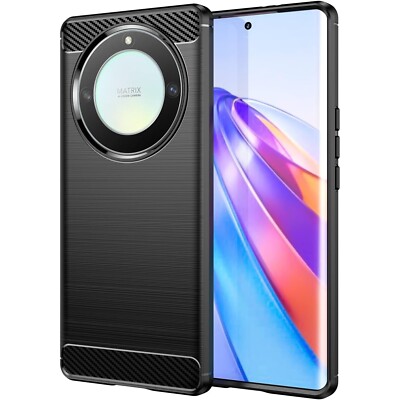 BLACK COVER For HONOR X9A CARBON SILICONE TPU SOFT SHOCKPROOF CASE X 9A