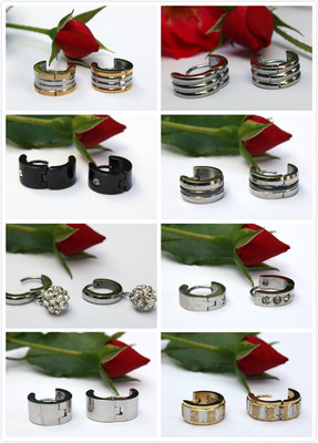 Ed11-18 316L Stainless Steel Hinged Hoop Earrings Jewelry Hinged