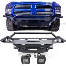 Front Bumper Bodyside Wingsbull Barskid Plate For 2013-2018 Dodge Ram 1500