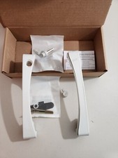 PELLA WHITE EXTERIOR/WHITE INTERIOR HANDLE SET FOR SLIDING DOOR OX, NEW IN BOX
