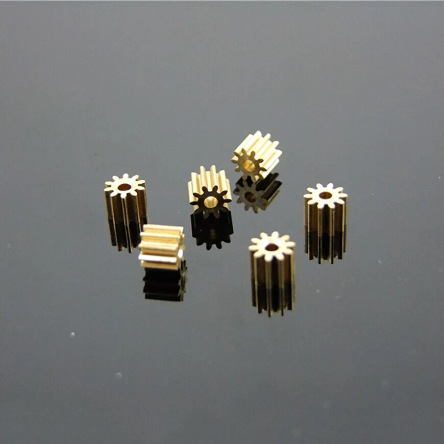 Ritzel Ersatz-Zahnrad Modul 0.5 aus Messing 10T Zähne 2.0mm Bohrung Zahnräder - Bild 4 von 4