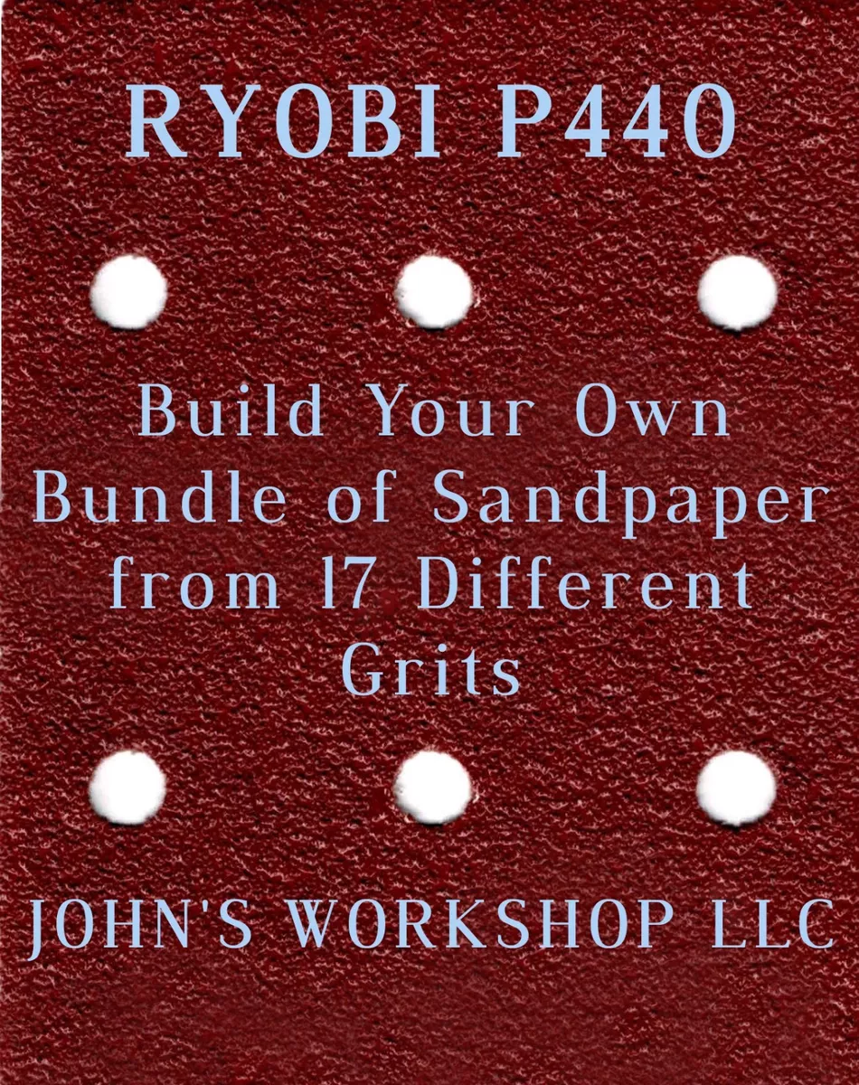 Build Your Own Bundle of RYOBI P440 1 4 Sheet No Slip Sandpaper 17 Grits