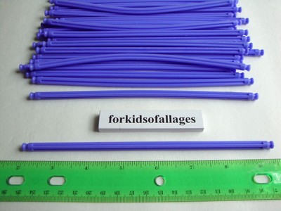 KNEX BUILDING TOY LOT 25 Light Purple 7 1/2'' Flexi Rods Flexible 7.5'' Screamin..