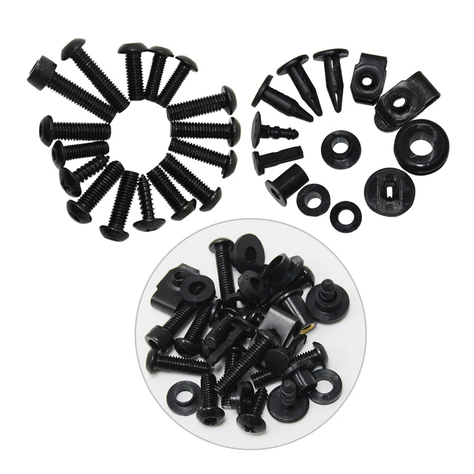 Pernos de carenado completos de motocicleta tornillos de carrocería para Yamaha 1998-2020 YZF R1 R6 Foto 2 de 4