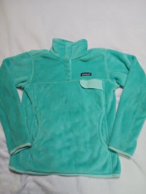 Patagonia Polartec Womens Worn Wear Snap Up Fleece. Size S