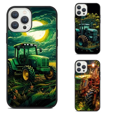 Trendy Case farming tractor green field For Samsung Galaxy Motorola Apple iPhone