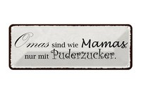 Blechschild Spruch 27X10 Cm Omas Sind Wie Mamas Nur Mit Deko Schild Tin Sign