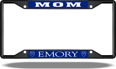 Emory MOM Black License Plate Frame