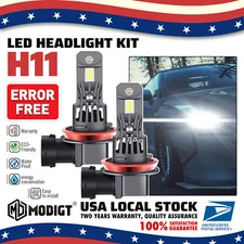 Canbus H11 LED Headlight Bulbs High/Low Beam Conversion Kit 100W Replace Halogen