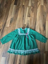 VTG Sears Winnie The Pooh Dress Green Floral Prairie Cottage Core Lace Button 4T