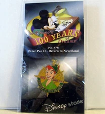 Disney 100 Years of Dreams #78 - Peter Pan II Return to Neverland 2002 Pin