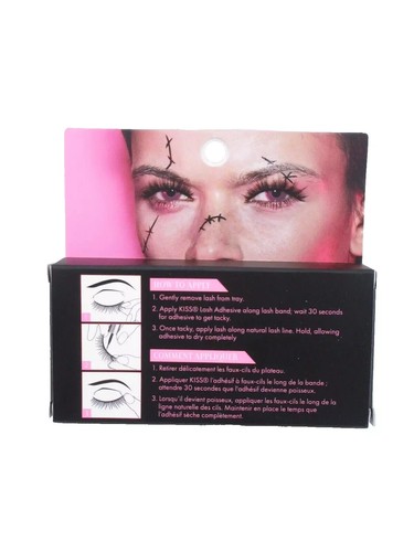1 PAIR KISS Halloween Glitter Witch False Eyelashes FANTASY 91076 - Picture 2 of 2