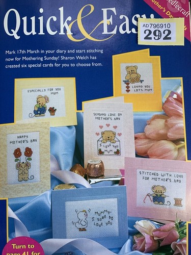 MOTHER Birthday MOTHERS Day Cross Stitch chart Multiple Choice Drop down Menu - Picture 92 of 136