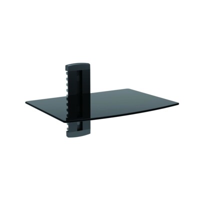 Adjustable Wall Mount Single Shelf for TV Component Cable Box Bracket Console