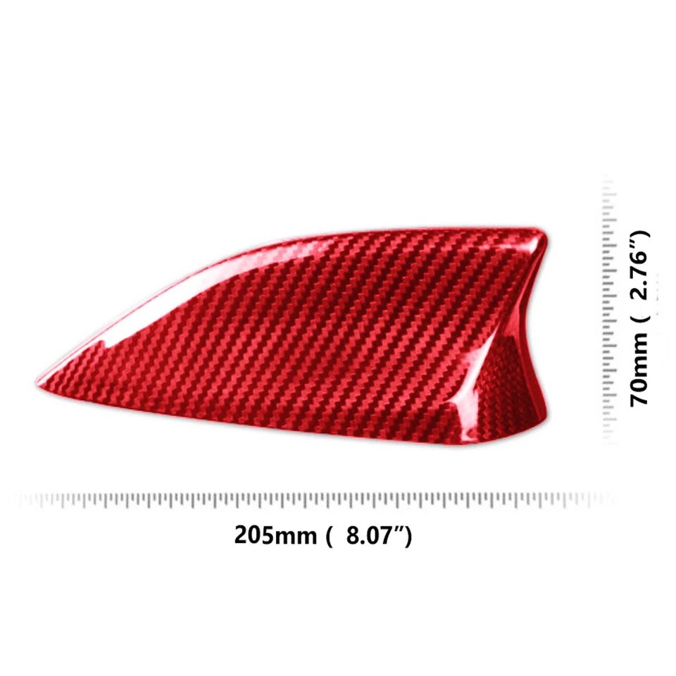 Cubierta de antena de aleta de tiburón de techo de fibra de carbono seca REAL HARD para Mazda CX-5 15-20 Foto 3 de 4