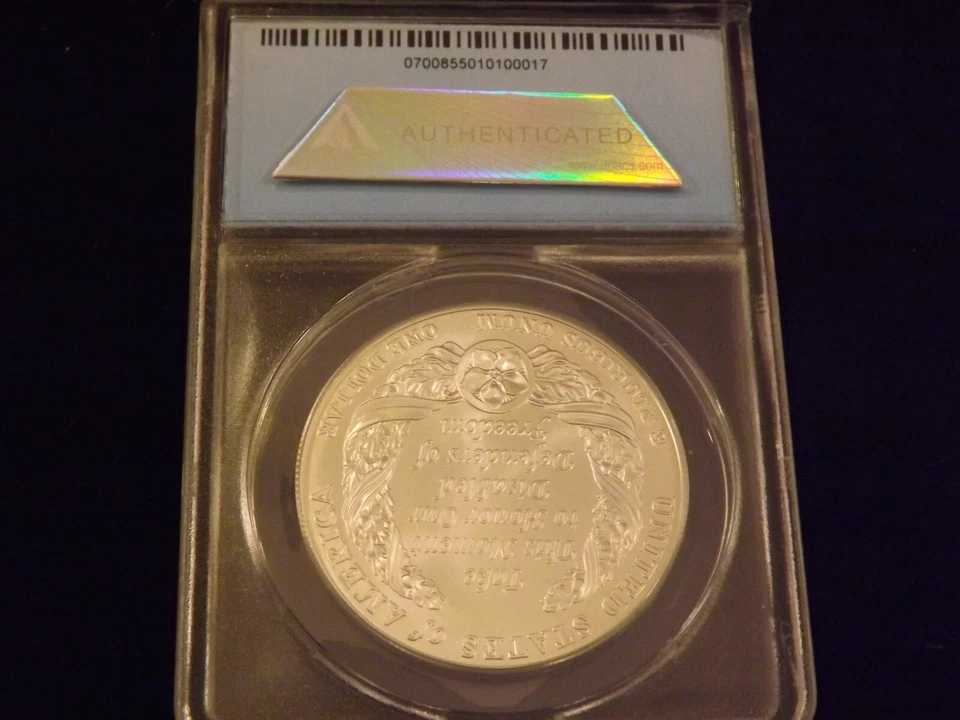 2010-W   AMERICAN DISABLED  VETERANS      ANACS    MS 70 - Image 2 of 2