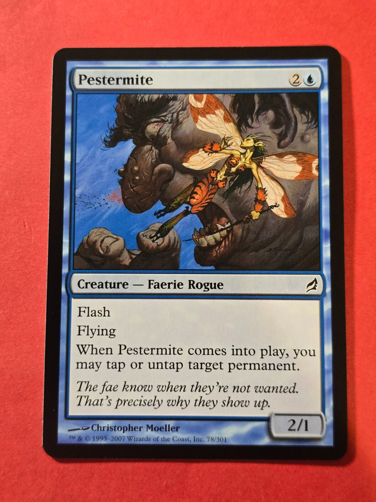 2007 Magic The Gathering Lorwyn #78 Pestermite, C, NF, cd1