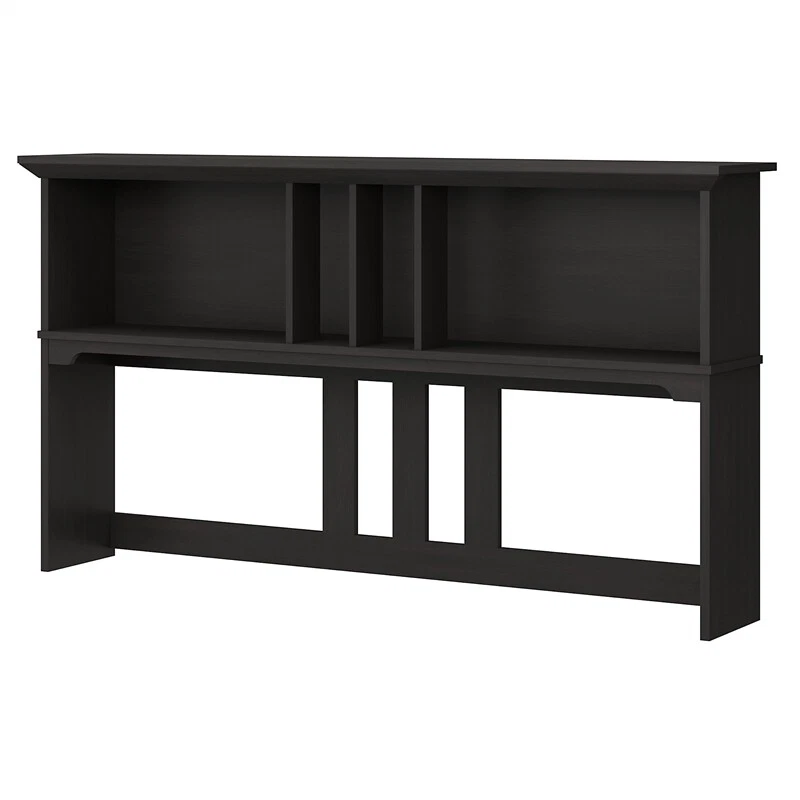 Bush furniture salinas 60w l shaped desk with hutch in antique white deals