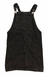 black denim pinafore