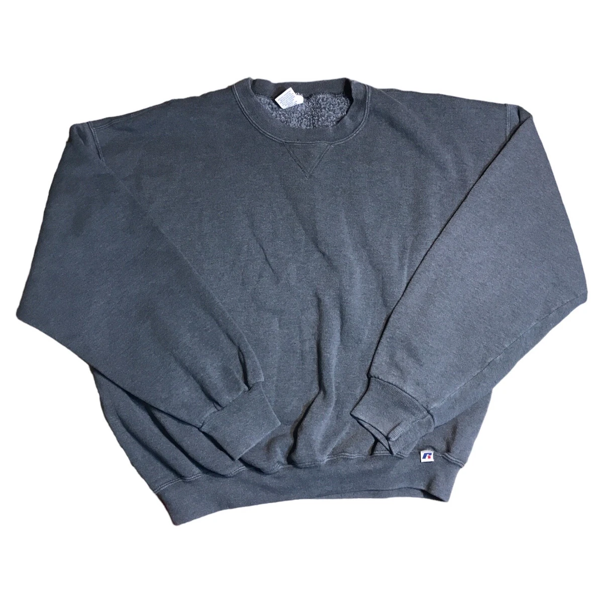 Vintage Russell Athletic Sweatshirt Gray Mens Tag XL 90s Basic 