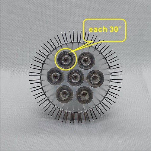 21W PAR30 Royal Blue 450nm~455nm LED Lamp Spot Light Bulb Plant Aquarium E26 E27 - Picture 3 of 7
