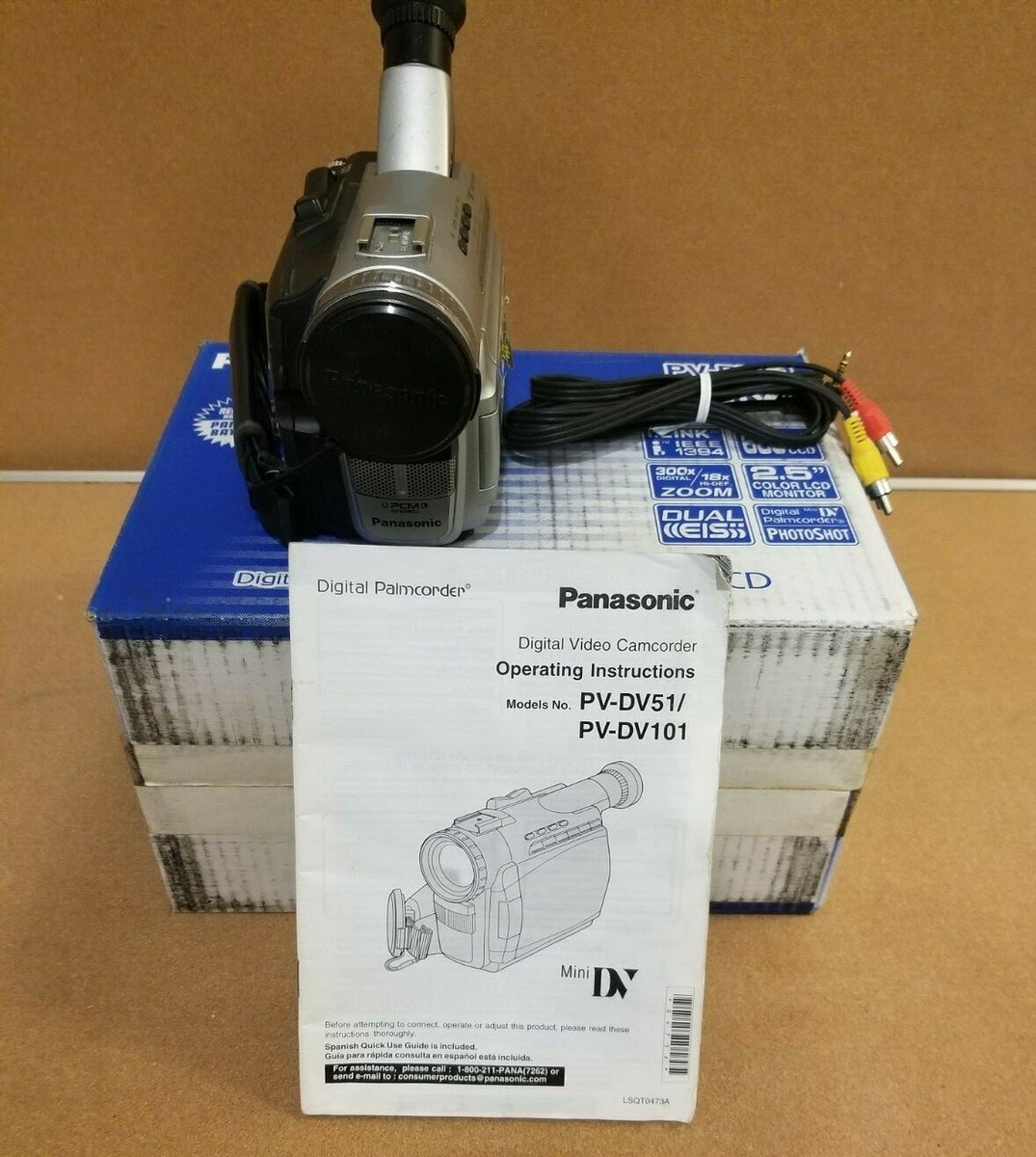 Panasonic PV-DV51 Camcorder 300x Digital 18x Optical Zoom Parts
