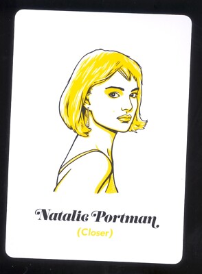 Natalie Portman Closer Movie Playing Card Art Collectible Card